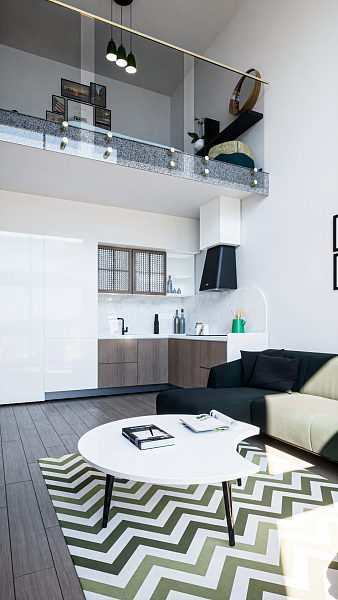 Квартира 1+1 Penthouse 57 м2 в новом комплексе в 200 метрах от моря