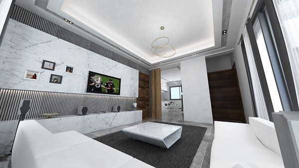 Квартира 2+1 (80 м2) с садом в новом комплексе в Боазе