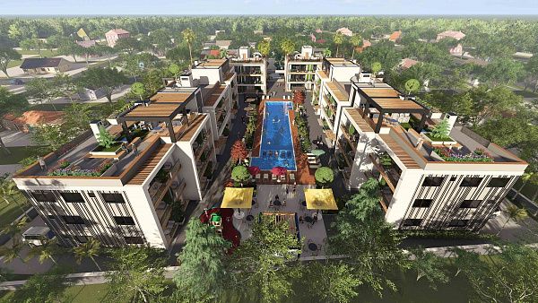 3-комнатные апартаменты 114м2 с террасой 14м2 