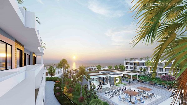 Студия penthouse 34 м2 с террасой на крыше 20 м2 в 350 метрах от моря!