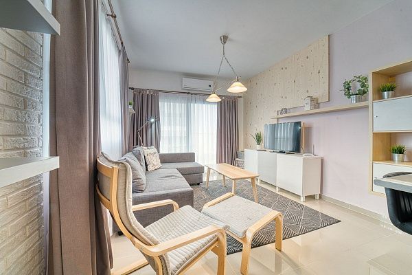 2-комнатные апартаменты 60 м2 + 11 м2 балкон В СПА-комплексе в 600 метрах от песчаного пляжа