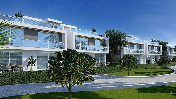 Квартира 1+1 Loft 61 м2 в красивом комплексе рядом с песчаным пляжем 
