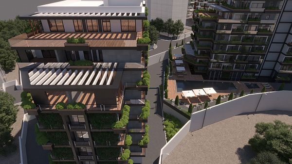 Квартира 3+1 (117м2  ) в роскошном современном комплексе в центре Кирении