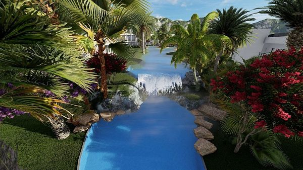 2-комнатные апартаменты 60 м2 в комплексе с частным пляжем
