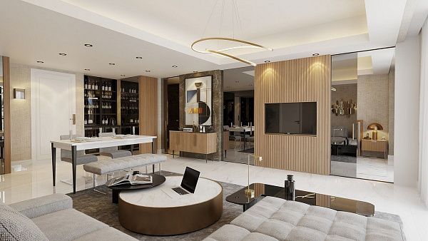 3 комнатные апартаменты (138м2 )  в современном комплексе рядом с Лонг-Бич