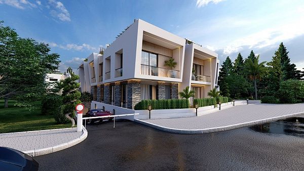 2-комнатные апартаменты 50 м2 с балконом и садом в Алсанджаке