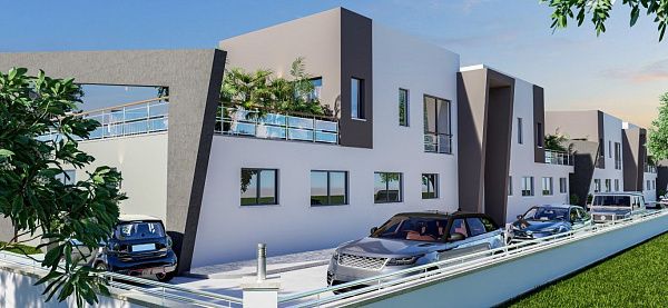 Квартира 2+1 (90 м2) с террасой (25 м2) в красивом комплексе в Искеле