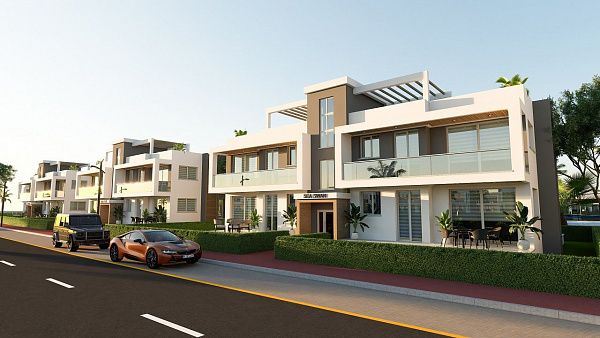 Квартира 1+1 Loft 61 м2 в красивом комплексе рядом с песчаным пляжем 