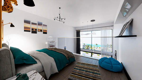 Квартира 1+1 Penthouse 57 м2 в новом комплексе в 200 метрах от моря