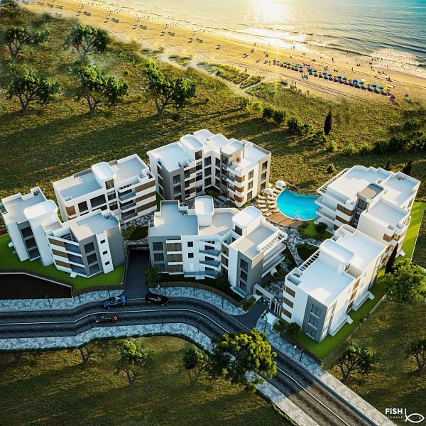 3-комнатная квартира 95 м2 с садом 90 м2 и видом на море и горы