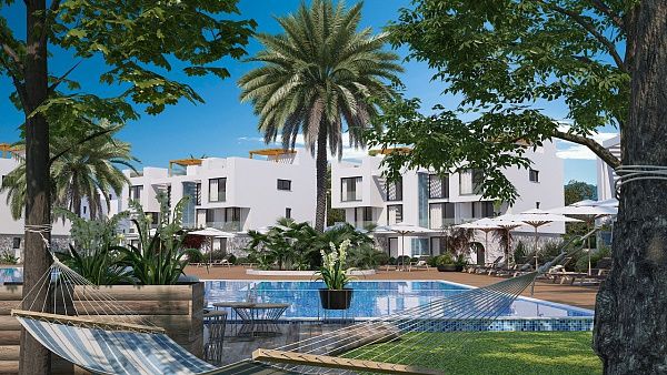 Квартира 1+1 Penthouse Duplex 80 м2 c двумя террасами в новом комплексе в Татлысу