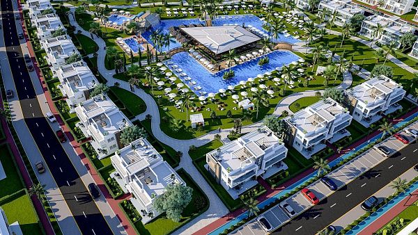 Квартира 1+1 Loft 61 м2 в красивом комплексе рядом с песчаным пляжем 