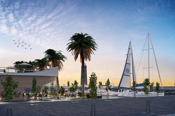 Уютная студия 36 м2 в новом комплексе  в 150 метрах от пляжа