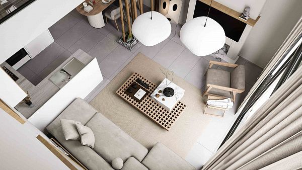 2-комнатные апартаменты loft 98м2 с балконом
