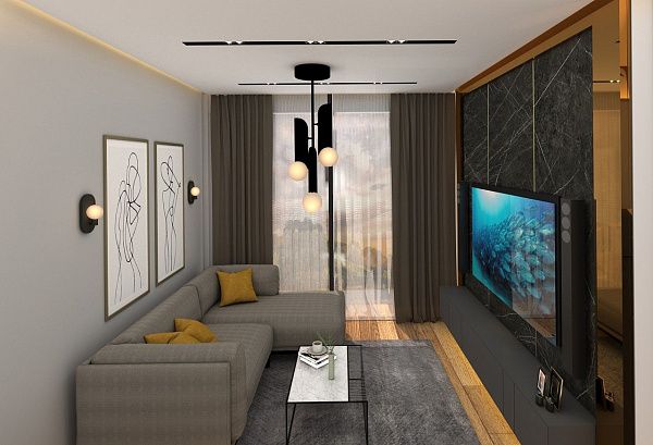 Квартира 1+1 (67 м2) в 800 метрах от моря в Фамагусте
