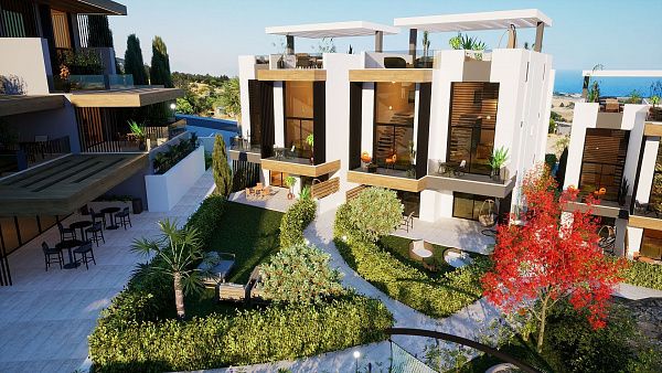 3-комнатный пентхаус loft 70 м2 с террасой на крыше 35 м2 с видами на море!