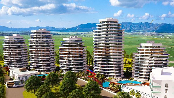 2-комнатные апартаменты 78м2 в 700 метрах от пляжа "Лонг бич"