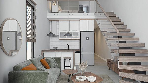 3-комнатный пентхаус loft 70 м2 с террасой на крыше 35 м2 с видами на море!