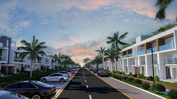 Трехкомнатная квартира 80 м2 с балконом 38 м2 в новом комплексе в Боазе