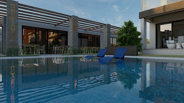 Квартира 2+1 (80 м2) с садом в новом комплексе в Боазе