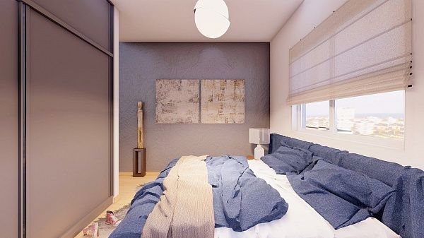 2-комнатный пентхаус 85 м2 в 500 метрах от пляжа "Лонг бич"