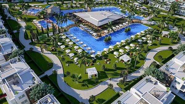 Квартира 1+1 Loft 61 м2 в красивом комплексе рядом с песчаным пляжем 