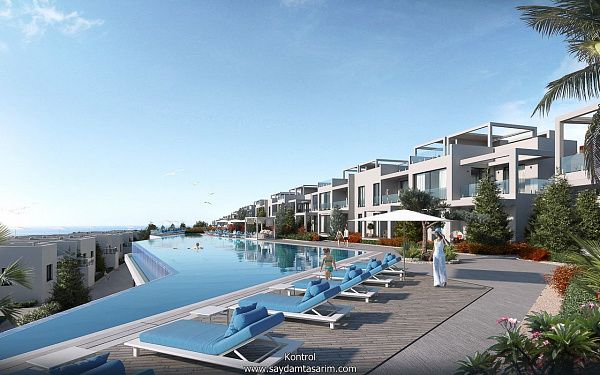 3-комнатные апартаменты 88 м2 с террасой 40 м2 в элитном комплексе в 150 метрах от собственного пляжа