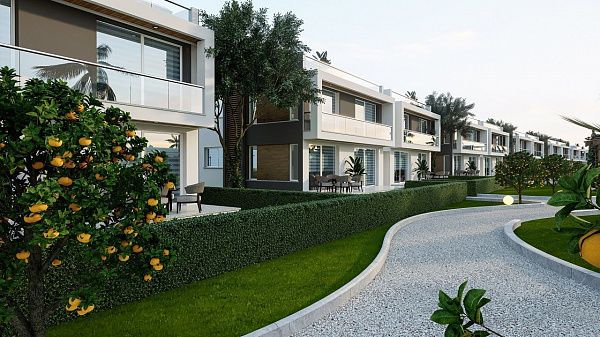 Трехкомнатная квартира 80 м2 с балконом 38 м2 в новом комплексе в Боазе