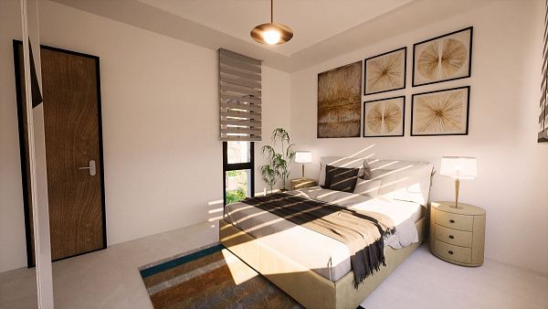 3-комнатные апартаменты 80 м2 с террасой и садом в новом комплексе в Алсанджаке