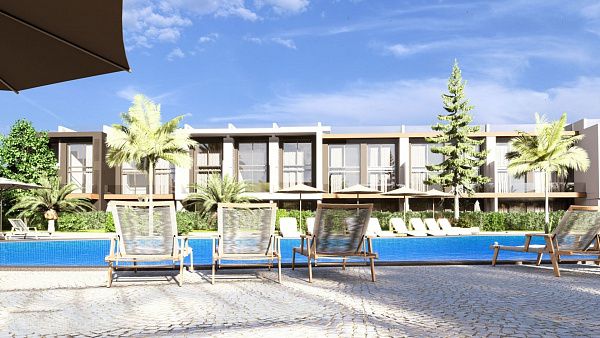Студия 58 м2 с балконом в 800 м от пляжа