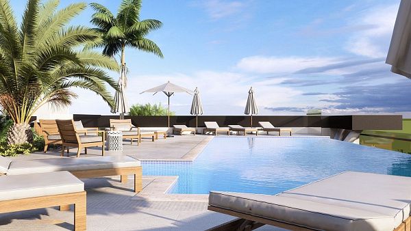 Двухкомнатная квартира 70 м2 в 450 метрах от пляжа "Long Beach"