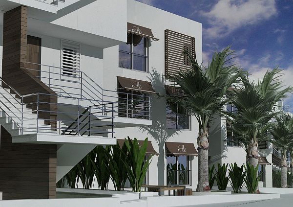 Двухкомнатные апартаменты (59 м2) в новом красивом комплексе в Эсентепе