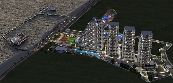 Двухкомнатная квартира 42 м2 с террасой 10 м2 в комплексе у моря