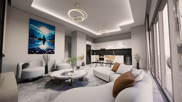 3-комнатные апартаменты 79 м2 в Алсанджаке