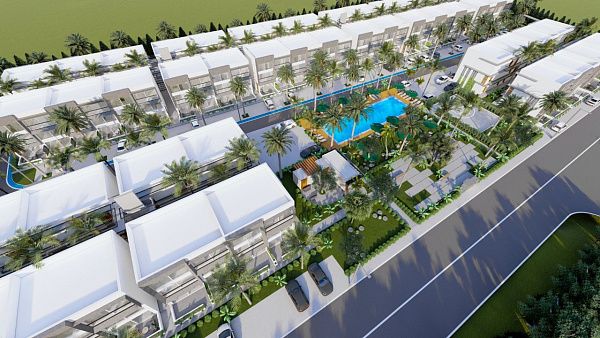 2-комнатные апартаменты loft 56 м2 в новом комплексе в 600 метрах от пляжа