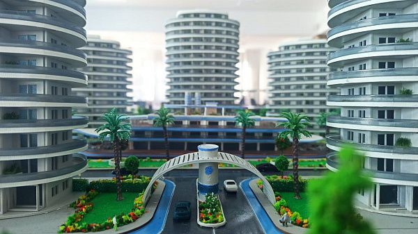 Квартира 1+1 (86 м2) с террасой в элитном комплексе в  800 м от пляжа long beach