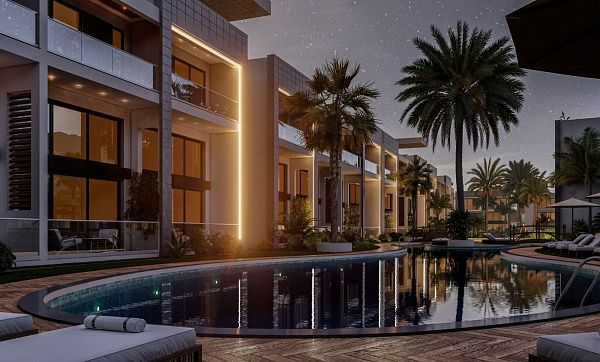 Квартира 2+1 Penthouse 160 м2 с верхней террасой 65 м2  в красивом комплексе в Каршияке