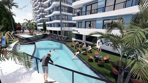 3-комнатные апартаменты 75 м2 в современном комплексе Искеле