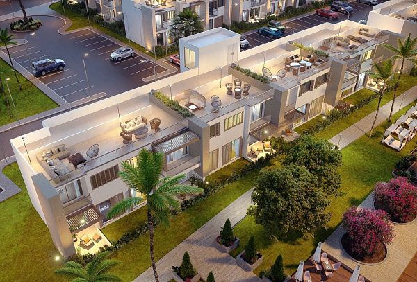 2-комнатные апартаменты 60 м2 с садом рядом с пляжем  Лонг-Бич