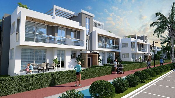 Трехкомнатная квартира 80 м2 с балконом 38 м2 в новом комплексе в Боазе