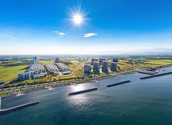 Двухкомнатная квартира 59  м2 в новом комплексе в Гюзельюрте