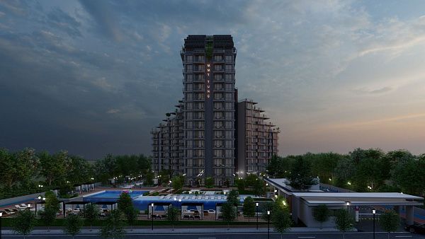 Студия 50 м2 с балконом в масштабном курортном комплексе в Газиверене
