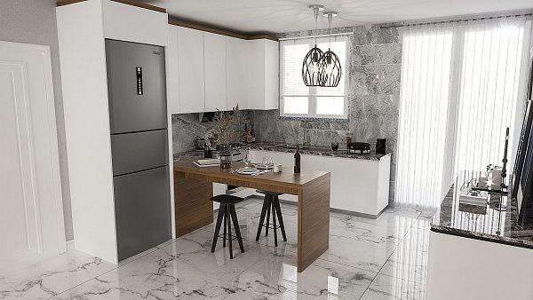 3-комнатные апартаменты 75 м2 + 38 м2 терраса в элитном комплексе в 300 метрах от пляжа