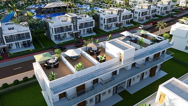 Квартира 1+1 Loft 61 м2 в красивом комплексе рядом с песчаным пляжем 