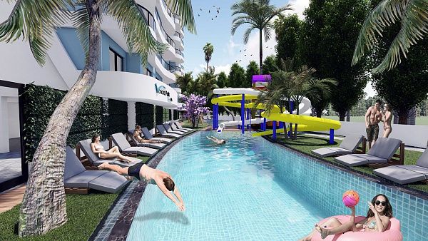 3-комнатные апартаменты 75 м2 в современном комплексе Искеле