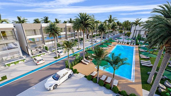 2-комнатные апартаменты loft 56 м2 в новом комплексе в 600 метрах от пляжа