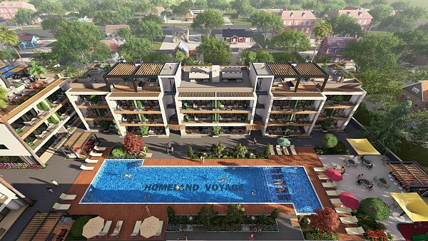 3-комнатные апартаменты 114м2 с террасой 14м2 