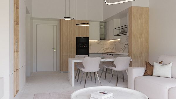 Квартира 2+1 (112 м2) Duplex с балконом  (12 м2 )в новом комплексе в Боазе 