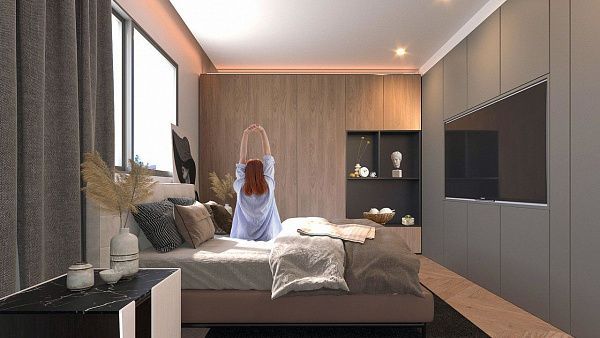 2-комнатные апартаменты 60 м2 с садом рядом с пляжем  Лонг-Бич