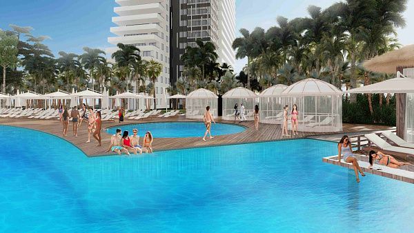2-комнатные апартаменты 50 м2 с террасой 13 м2 в большом и красивом комплексе